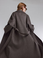[Preview] Wool Cashmere Double-Faced Women Wrap Overcoat GOELIA