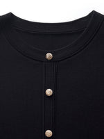 Tencel Blend Color Block Women Knit Mini Dress GOELIA