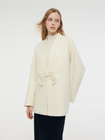 100% Wool New Chinese-Style Women Coat GOELIA
