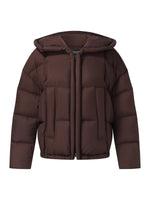 Lightweight Water-repellent Hooded Goose Down Jacket GOELIA