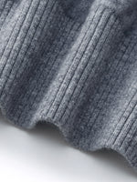 100% Wool Faux Two-Piece Women Sweater GOELIA