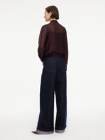[Preview] Lyocell Cotton Blend Denim Women Jeans With Belt GOELIA