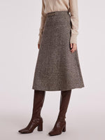 Waisted Washable Woolen Women Skirt GOELIA