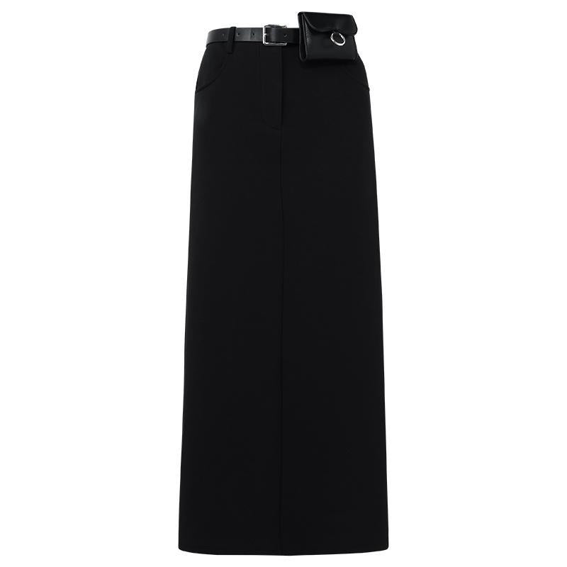 Airy Cotton Skirt With Belt And Bag GOELIA