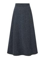 100% Wool A-Line Women Flared Skirt GOELIA