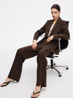 100% Linen Women Loose Fit Blazer GOELIA