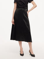 [Preview] 100% Acetate Women A-Line Skirt GOELIA