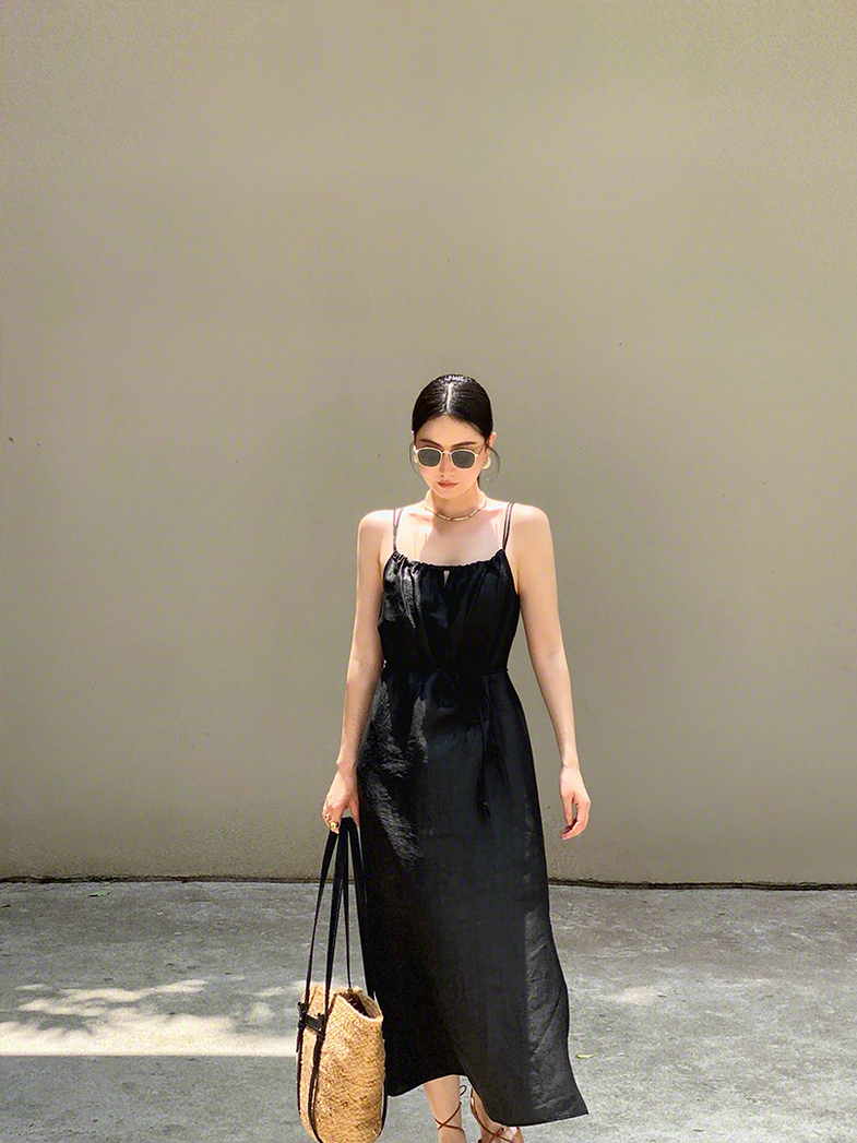 sachin and babi light blue dress How to style a black dress from day to night main image 0