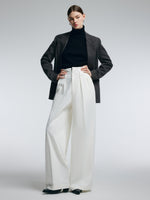 100% Merino Wool Women H-Line Blazer GOELIA
