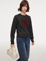 Bowknot Round Neck Women Sweater GOELIA