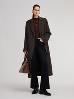 Camel Hair Wool Blend Women Wrap Overcoat GOELIA