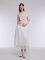 Textured Sheep Embroidered Women Cardigan GOELIA