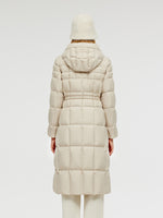 ドローストリング フード付き ロンググースダウンコート – GOELIA