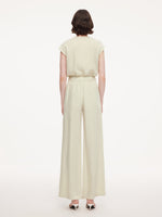 100% Acetate Straight Leg Women Pants GOELIA