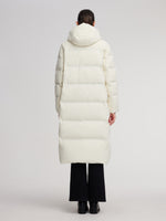 Thermal Tech Back Hooded Unisex Long Goose Down Coat GOELIA