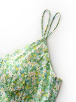 Cotton Floral Print Women Slip Maxi Dress With Detachable Bra Pads GOELIA