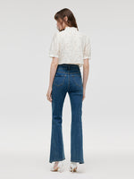 New Chinese-Style Lace Sequins Patchwork Women Blouse GOELIA