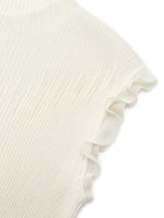 Ruffle Cuff Women Knit Tank Top GOELIA