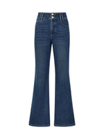 [Preview] Denim Fleece Lined Women Flared Jeans GOELIA