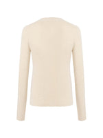 Beige Seamless Cashmere Lady Cardigan GOELIA