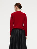 100% Cashmere Mock Neck Women Sweater GOELIA