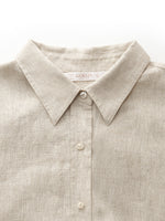 100% Linen Women Oversized Shirt GOELIA