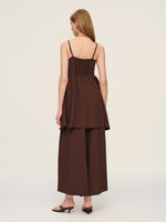 Linen Blend Camisole And Culottes Two-Piece Set GOELIA