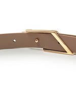 Chic Parallelogram Metal Buckle Leather Women Belt GOELIA