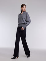 100% Cashmere V-Neck Batwing Sleeve Women Sweater GOELIA