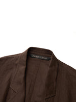 100% Linen Loose Fit H-Line Unisex Shop Coat GOELIA
