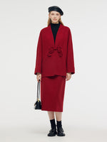 100% Wool New Chinese-Style Women Coat GOELIA