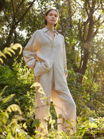 100% Linen Women Oversized Shirt GOELIA