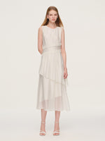 Ruffle Sleeveless Women Tiered Maxi Dress GOELIA