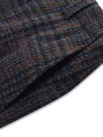 100% Wool Plaid Women Wide Leg Pants GOELIA
