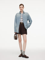 100% Cotton Denim Unisex Oversized Shirt GOELIA