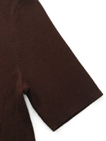 [Preview] Lyocell Blend Round Neck Women Knit Top With Detachable Sailor Collar GOELIA