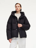 Loose Unisex Hooded Goose Down Jacket GOELIA