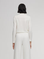 Tencel Wool Blend Women Shirt Cardigan GOELIA