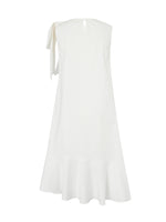 [Preview] Ruffle Sleeveless Women Maxi Dress With Detachable Bowknot GOELIA
