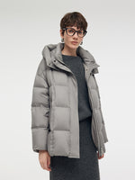 Loose Fit Hooded Goose Down Jacket GOELIA
