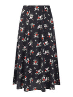 16MM Mulberry Silk Floral Print Women Skirt GOELIA