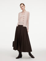[Preview] A-Line Side Slit Women Pleated Skirt GOELIA