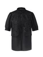 New Chinese-Style Lace Sequins Patchwork Women Blouse GOELIA