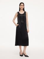 [Preview] 10MM Mulberry Silk Sleeveless Dress And 100% Acetate Sleeveless Dress Two-Piece Set GOELIA
