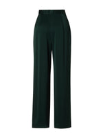 Triacetate Blend Women Straight Leg Pants GOELIA