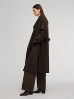100% Wool Double-Faced Women Wrap Overcoat GOELIA