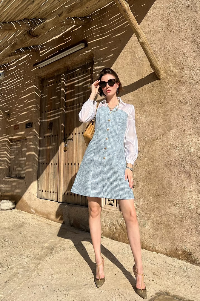 denim vest dress outfit How I Wore My White Dress
