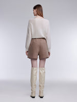 [Preview] Washable Cashmere Wool Blend Women Shorts GOELIA