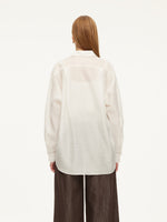Tencel Acetate Linen Blend Women Sheer Oversized Shirt & Camisole Two-Piece Set GOELIA