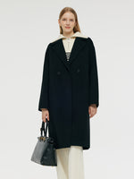 Wool Cashmere Double-Faced Unisex Mid-Length Coat GOELIA